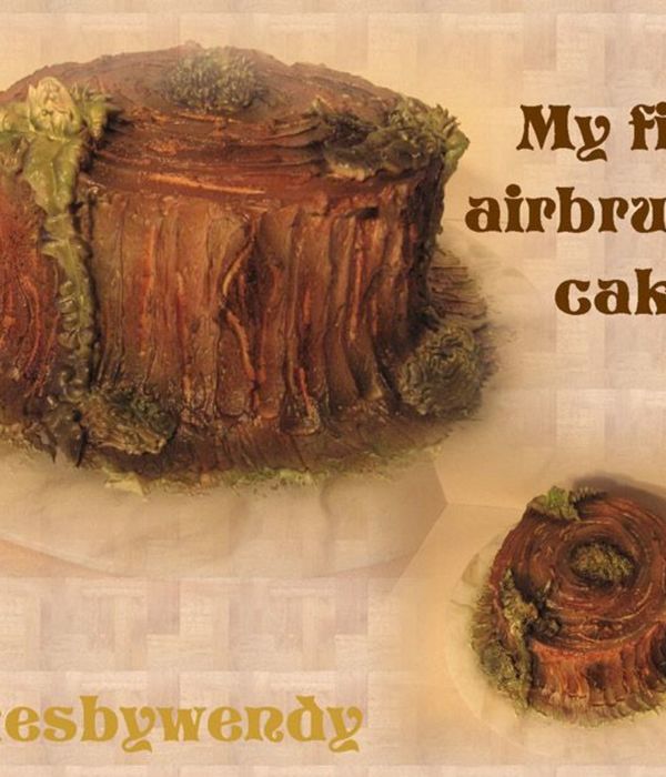Tree Stump Cake