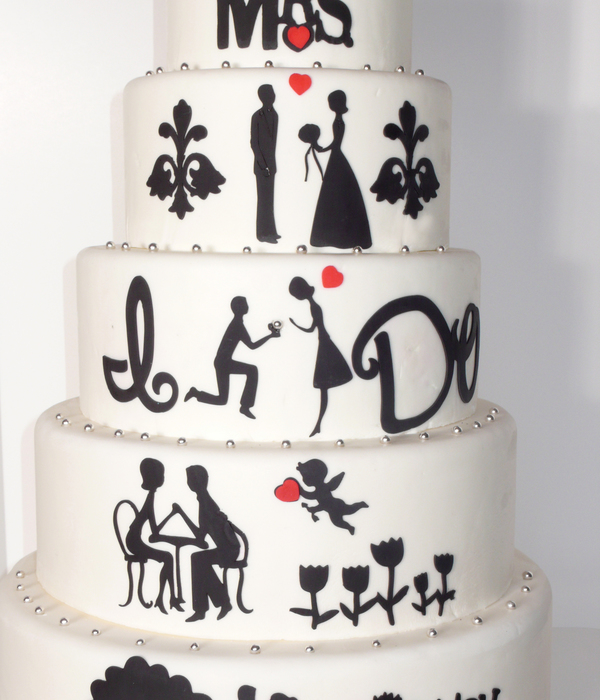 The Love Story Wedding Cake
