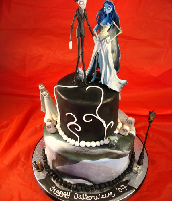 Corpse Bride Halloween Cake