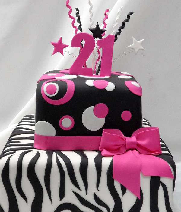 Pink And Black Zebra
