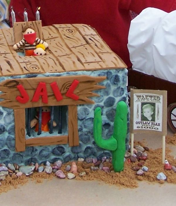 Western Jail Birthday Cake