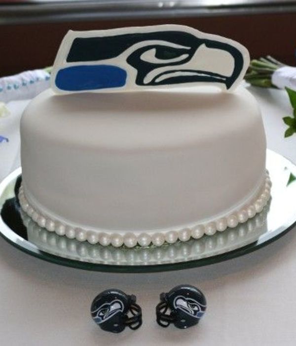 Seattle Seahawk Groom's Cake