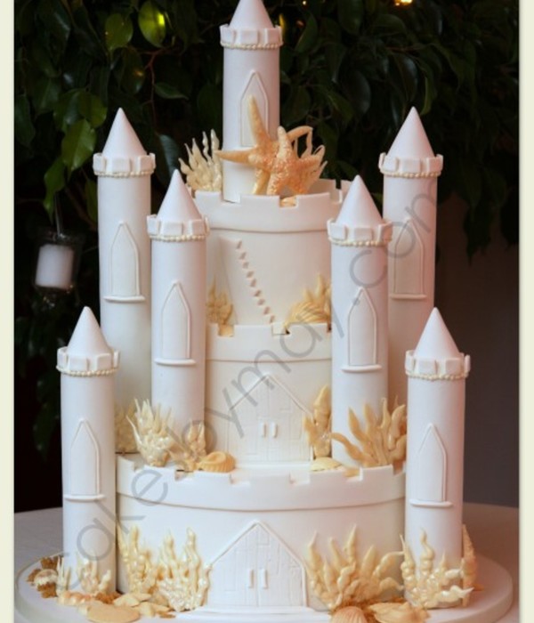 Sand Castle Wedding Cake