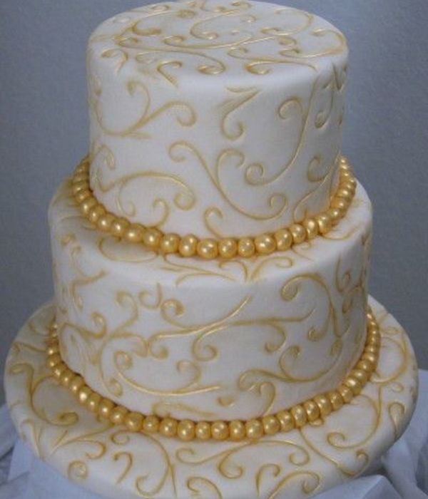 Gold Scrolls Top View