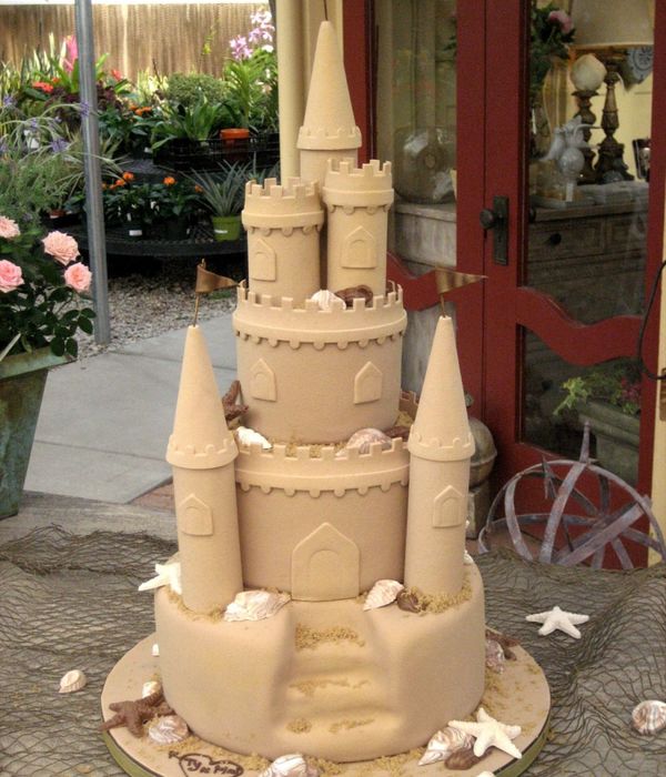 Sand Castle Wedding Cake