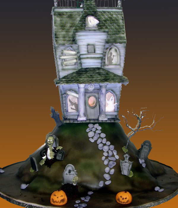 Haunted House Cake
