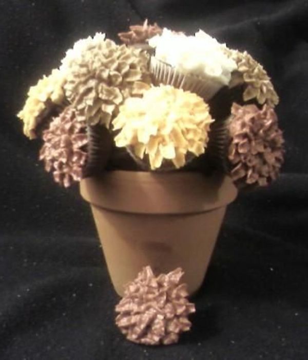Fall Mums Cupcake Bouquet