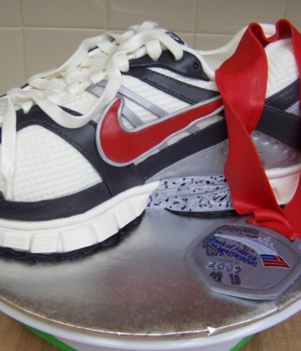 Running Shoes And Medal