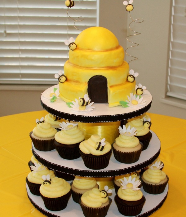 Bumble Bee Cupcake Tower
