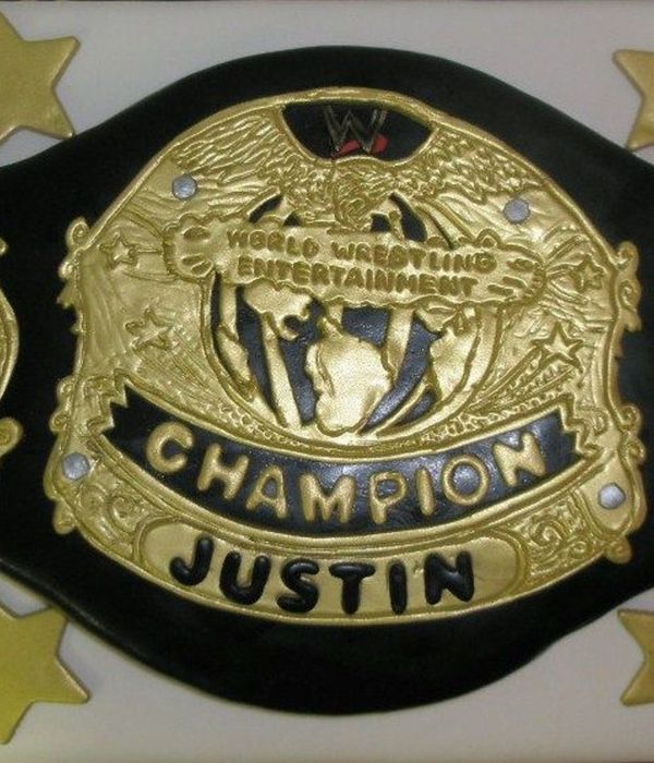 Wrestling Belt Birthday Cake