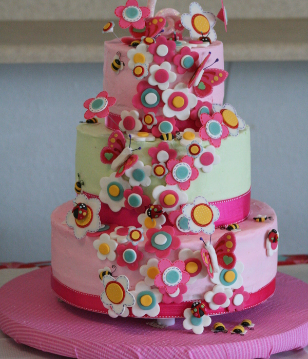 Garden Girl Birthday Cake