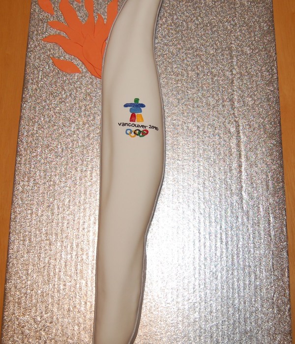 2010 Vancouver Olympic Torch Cake