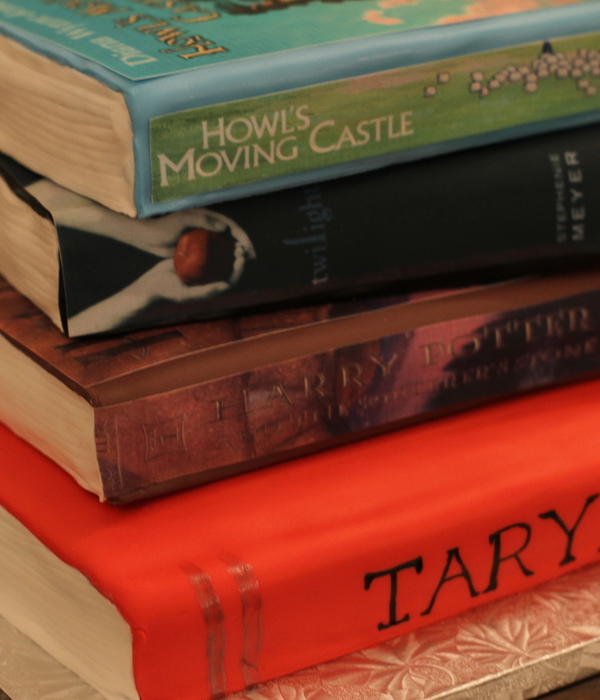 Stack Of Books Cake