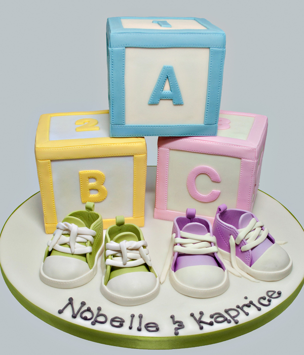 Baby Blocks Cake