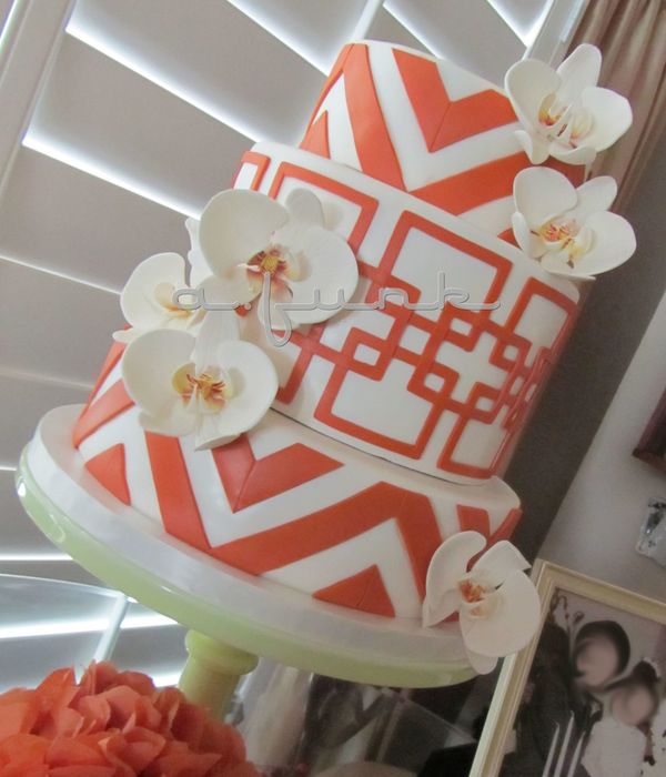 Modern Anniversary Cake