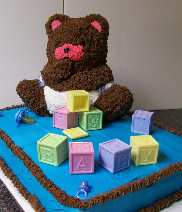 Teddy Bear Baby Shower Cake