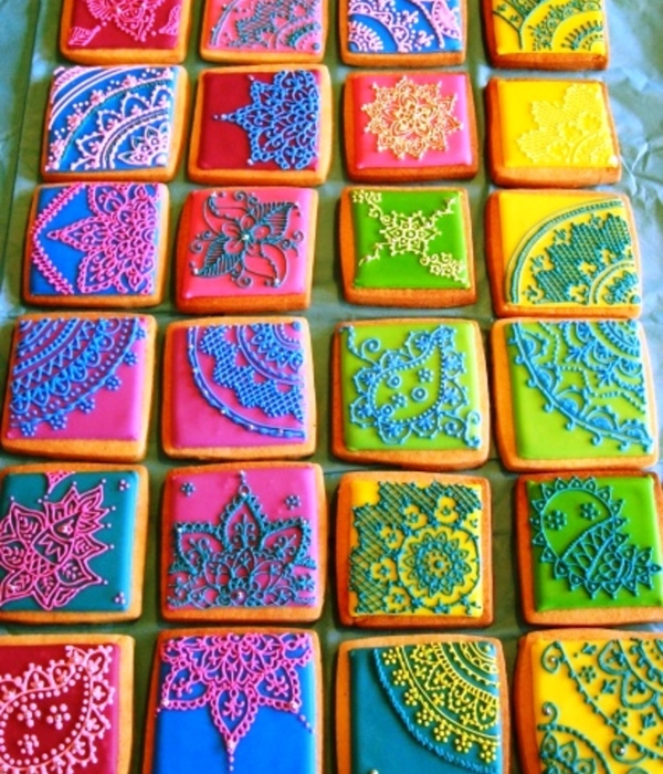 Mehndi Inspired Cookies