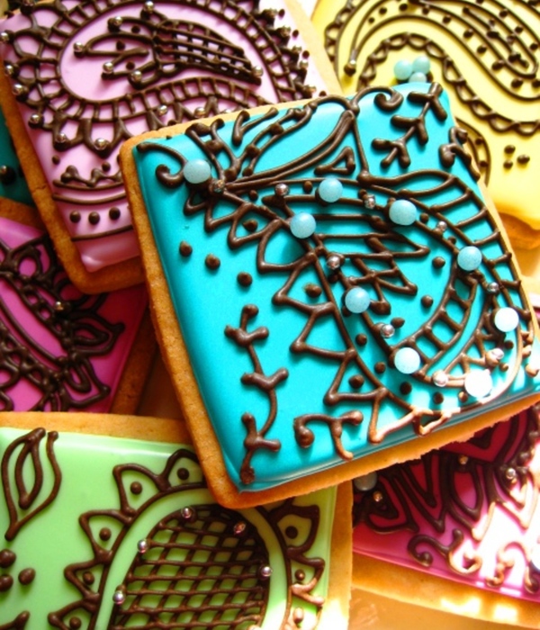 Mehndi Cookies