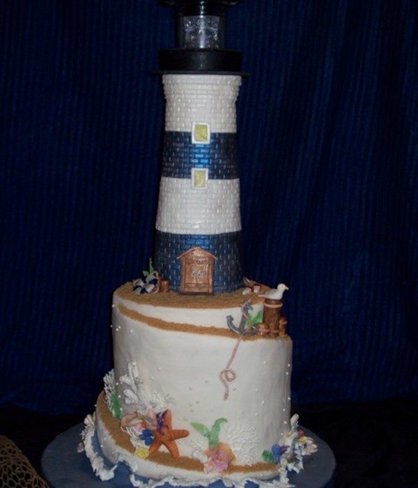 Lighthouse Wedding Cake