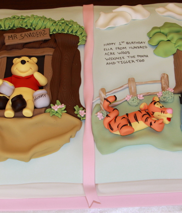 Winnie The Pooh 3D Book Cake