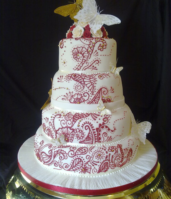 Mehndi Wedding Cake