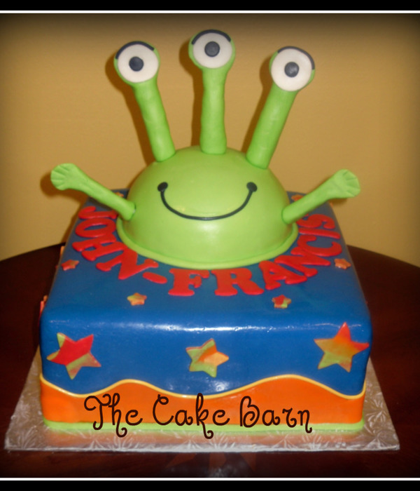 Alien Birthday Cake