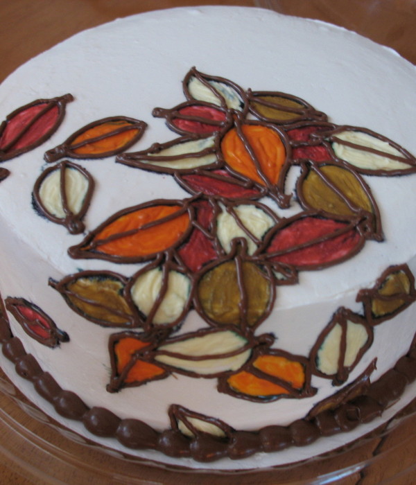 Fall Leaf Cake