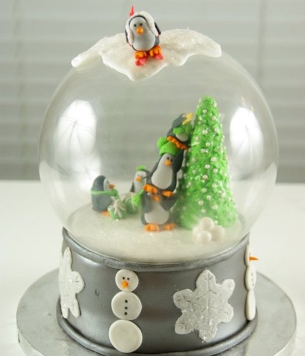 Snow Globe Cake
