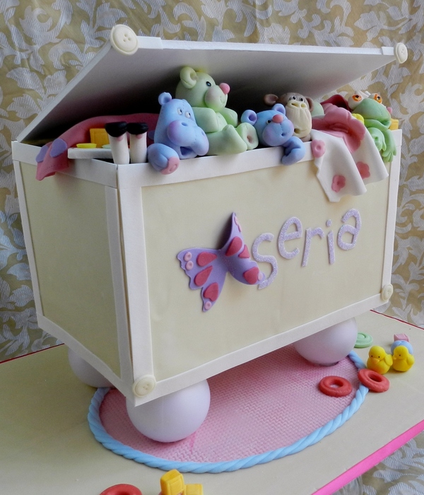 Toy Box Baby Shower Cake!