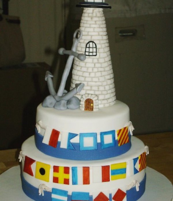 Nautical Themed Birthday Cake