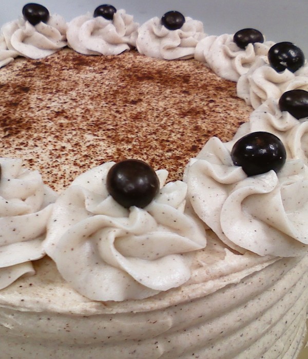 Pumpkin Spiced Latte Cake With Cinnamon Cream Cheese Frosting.