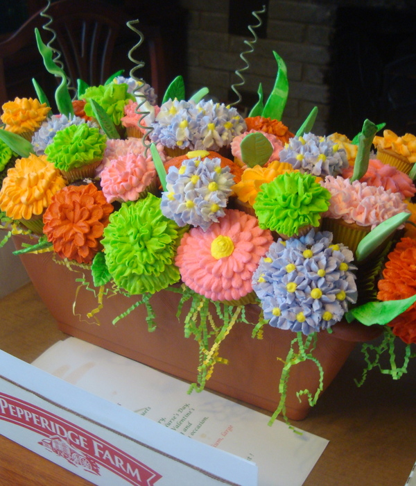Planter Box Cupcake Bouquet