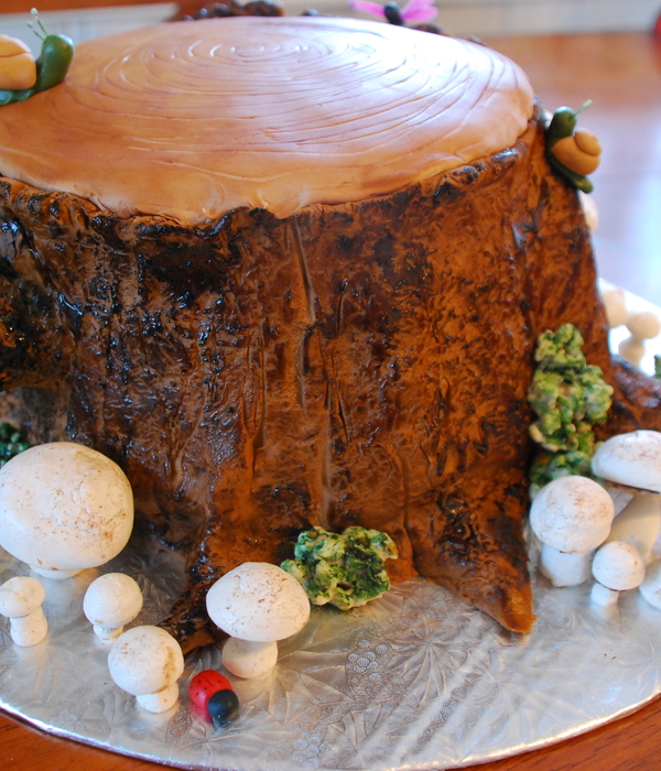 Tree Stump Cake
