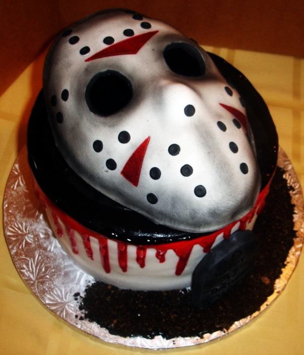 Jason Hockey Mask Cake