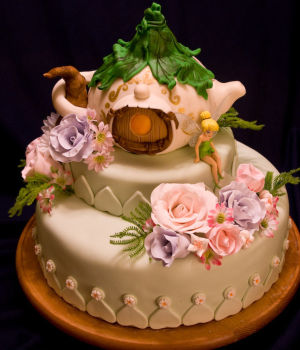 Tinkerbell Cottage Birthday Cake