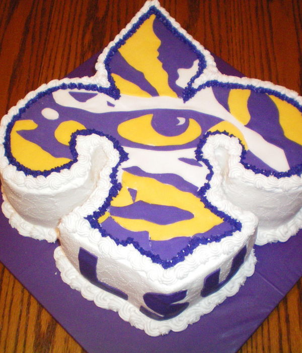 Lsu Eye Of The Tiger Groom's Cake