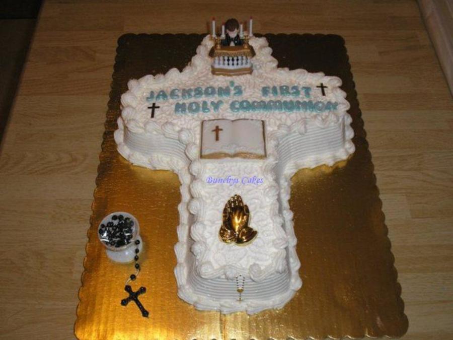Jacksons First Holy Communion Cakecentral