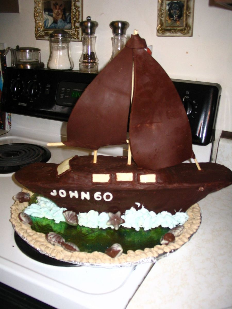 Chocolate Sail Boat