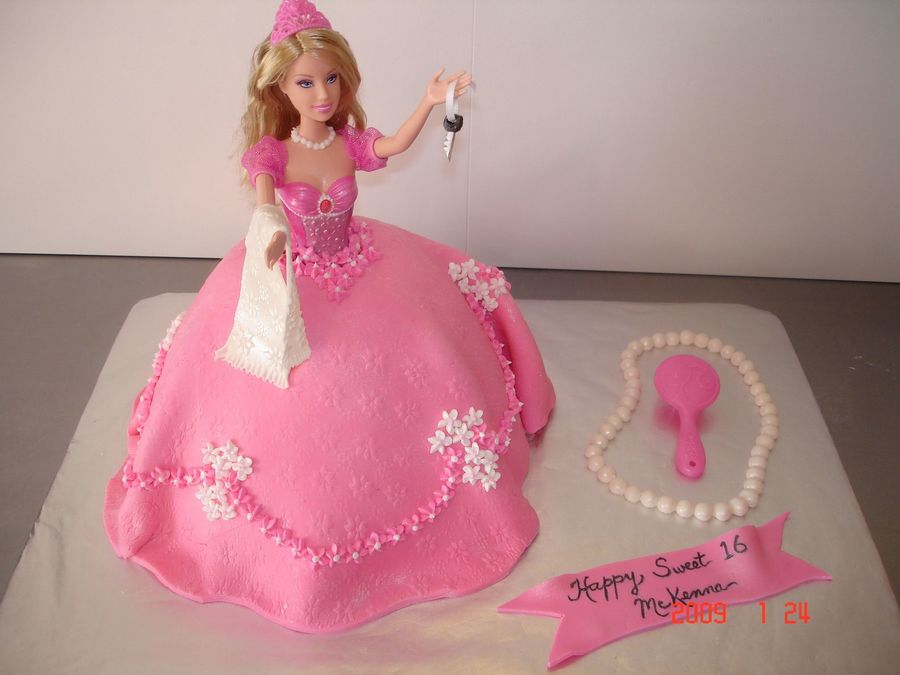 Barbie Sweet 16 Cake - CakeCentral.com