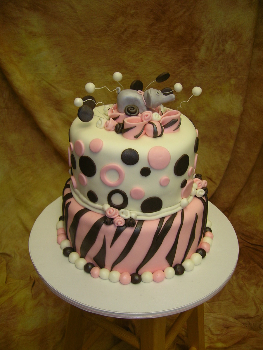 Baby Girl Shower Cake