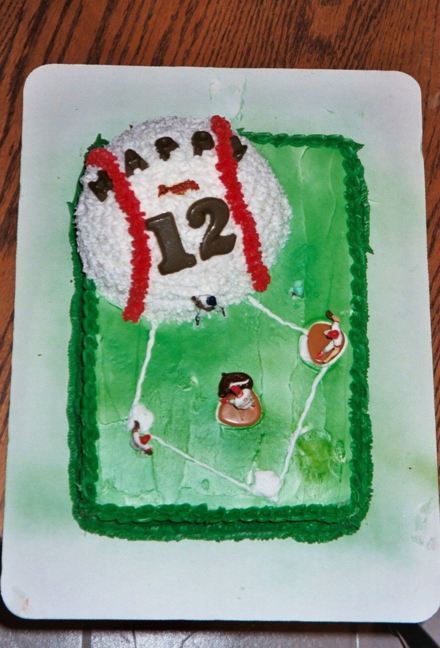 Baseball Diamond Cake