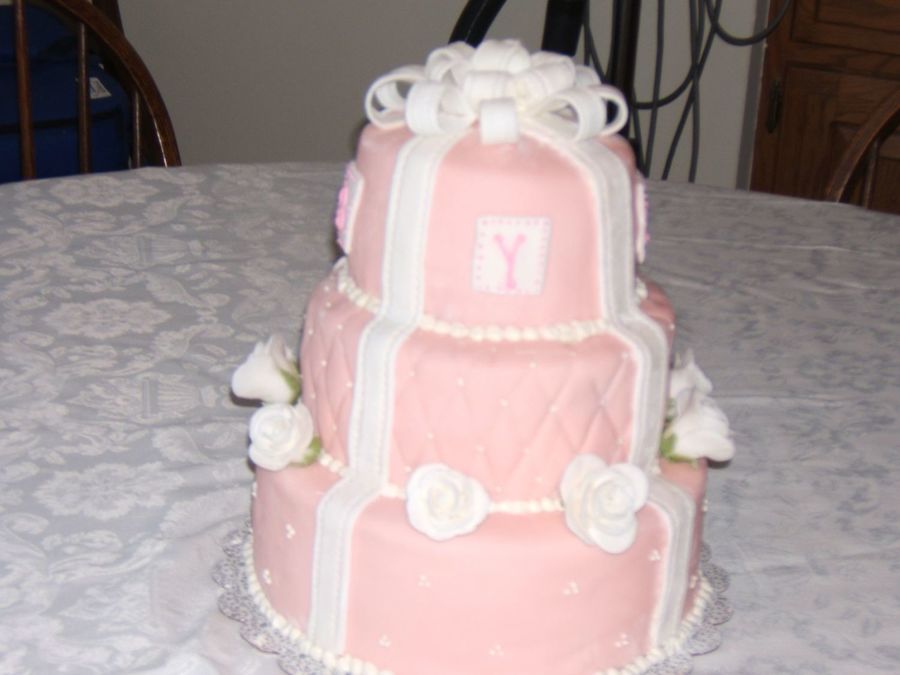 Fondant Baby Shower Cake
