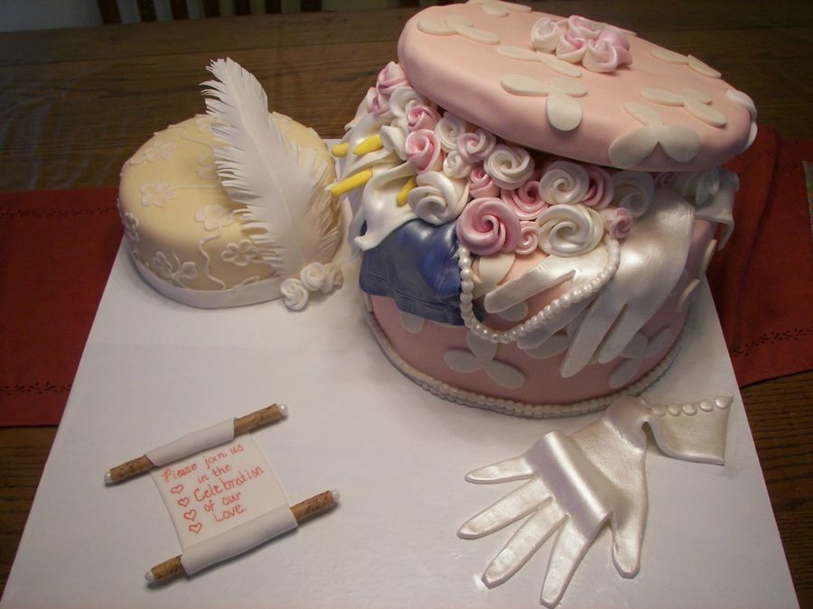 Hat Box Wedding Cake