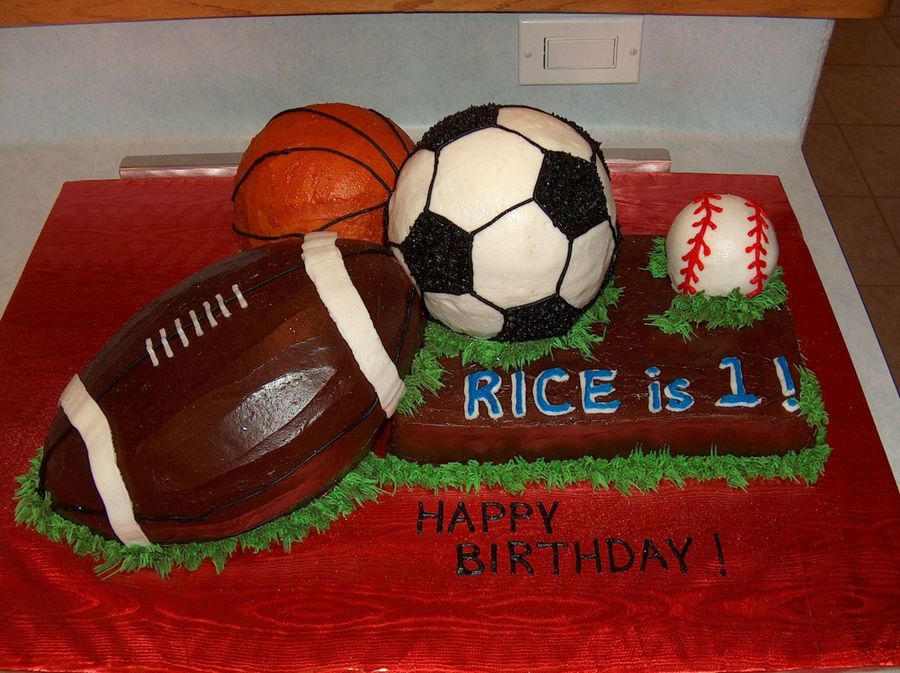 Sports Balls Cake