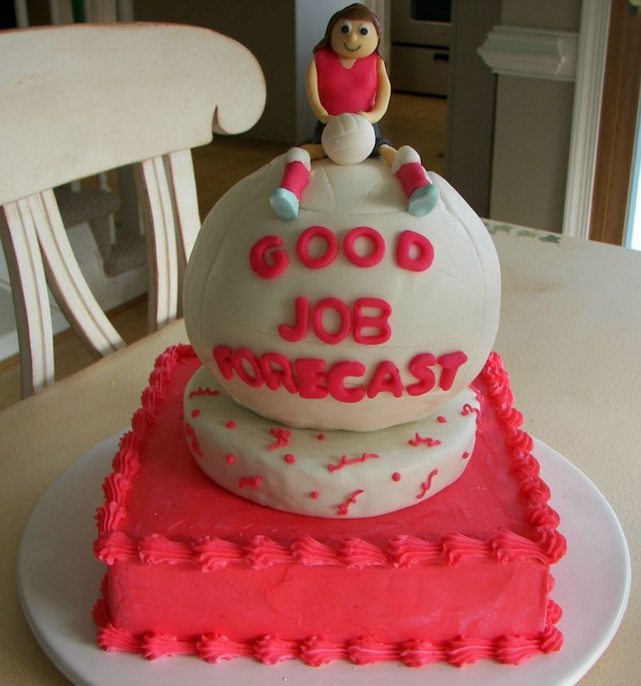 Volleyball Fondant Cake