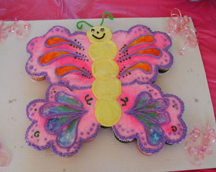 Butterfly Cupcake Cake
