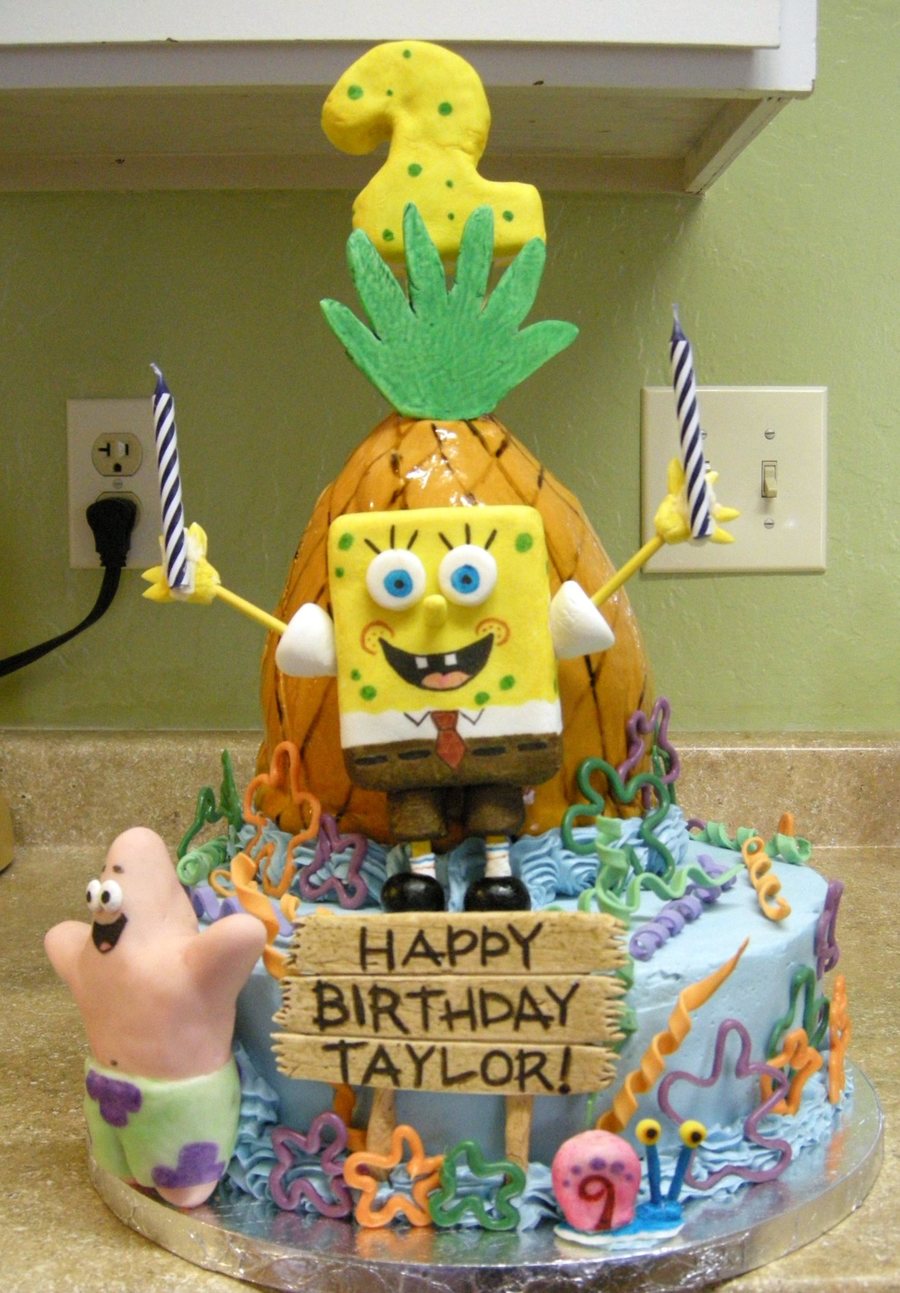Spongebob Squarepants 2Nd Birthday Cake - CakeCentral.com
