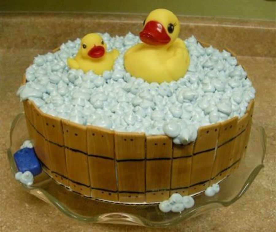 Wash Tub Baby Shower Cake