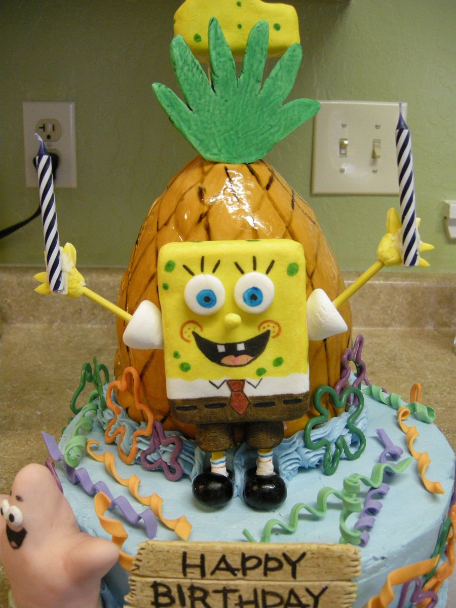 Spongebob Squarepants 2Nd Birthday Cake - CakeCentral.com