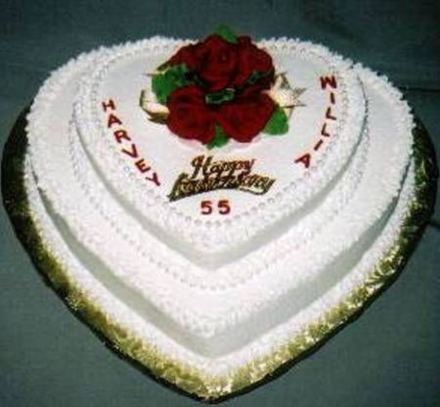 55Th Wedding Anniversary CakeCentral 55th-wedding-anniversary-cakecentral